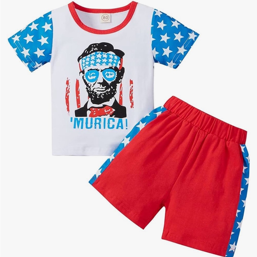 3-4T 4th of July outfit - ‘murica